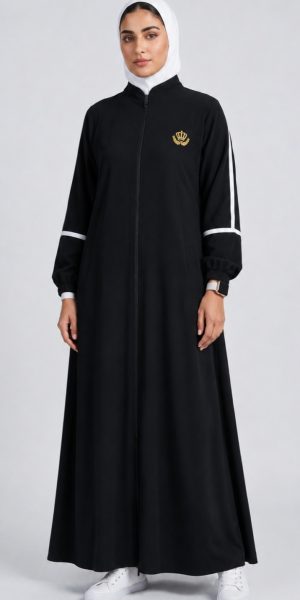 IYA CLASSIC COAT WITH STRIPS ON SLEEVE [ colour black / blue]- SOLD