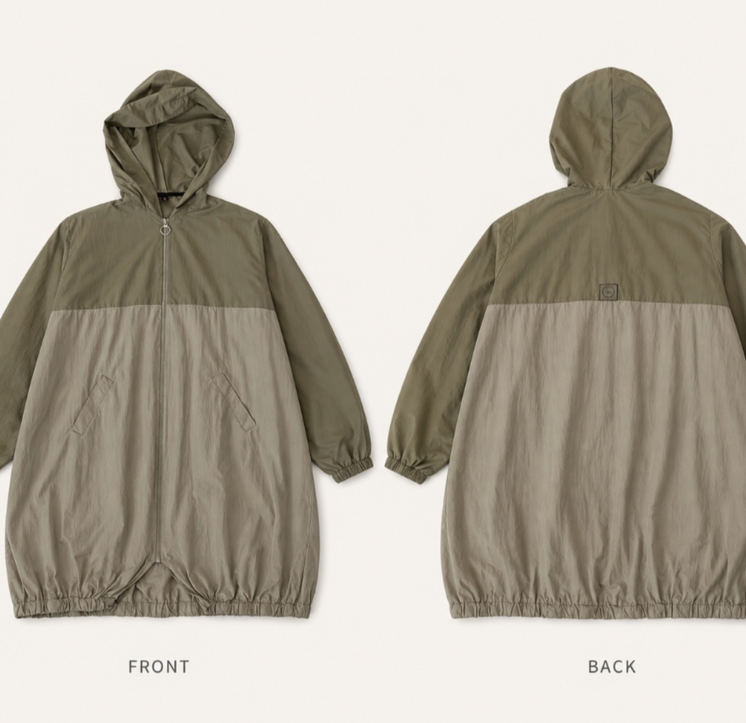 Ultra-Lightweight two-tone , knee- length , weather shield coat - Image 2