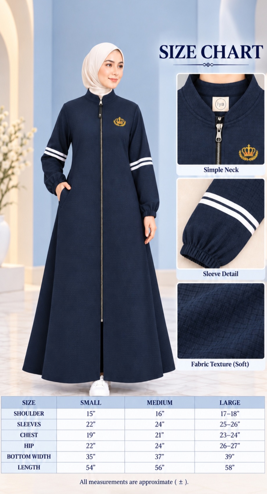 IYA CLASSIC COAT WITH STRIPS ON SLEEVE - Image 3