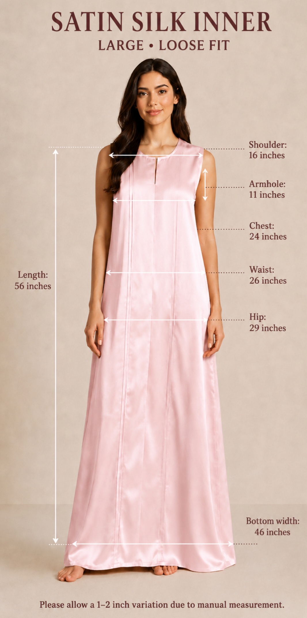 THE LUMINOUS SATIN SILK INNER DRESS - Image 5