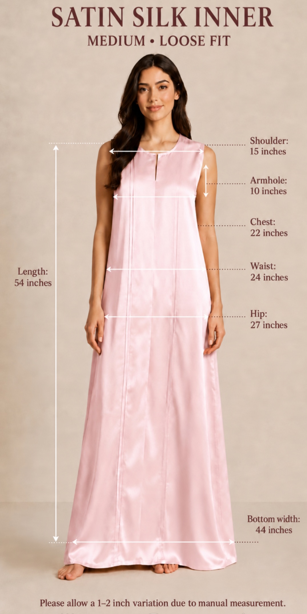 THE LUMINOUS SATIN SILK INNER DRESS - Image 6